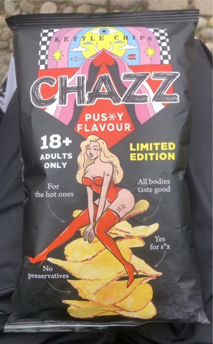 Chazz Potato Chips Pussy Flavour Edizione Limitata SNACK Td T