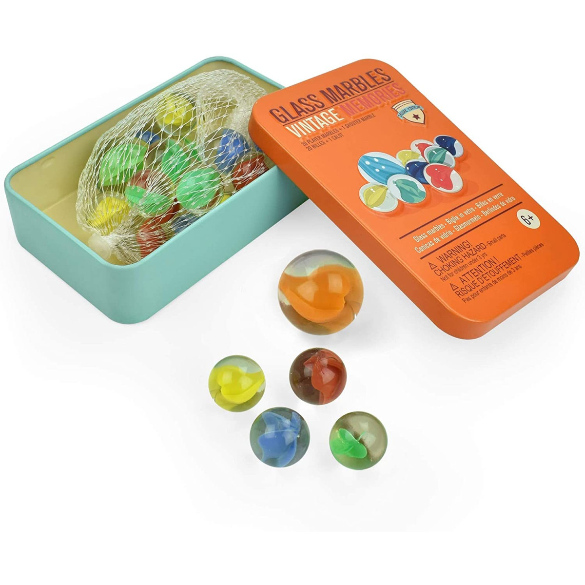 GLASS MARBLES- DISPLAY 12 PCS-LEGAMI MILANO