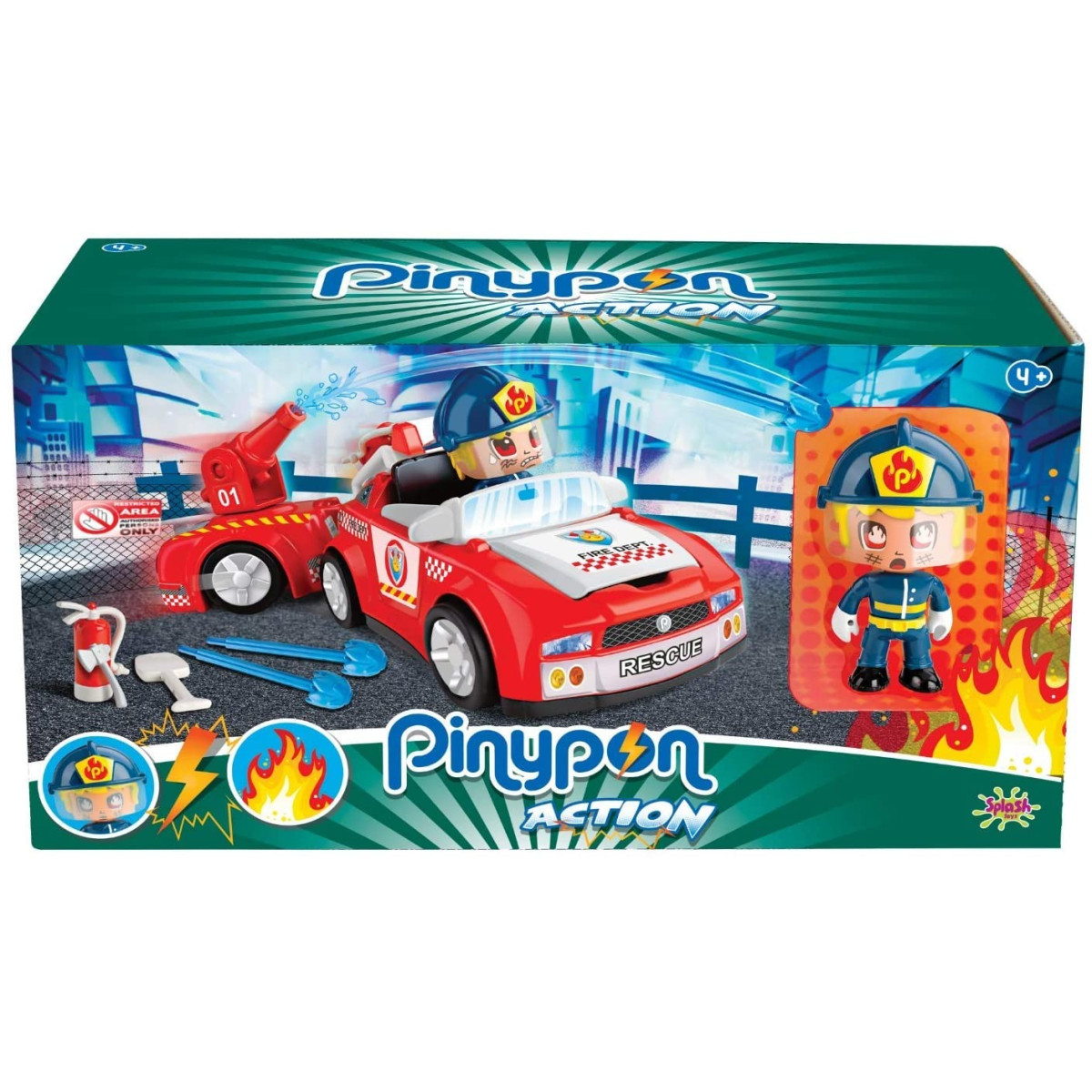 PINYPON ACTION VEICOLI POMPIERI + PERSONAGGIO - GIOCHI PREZIOSI ITALIA SRL - BAMBINO - td-toys.it