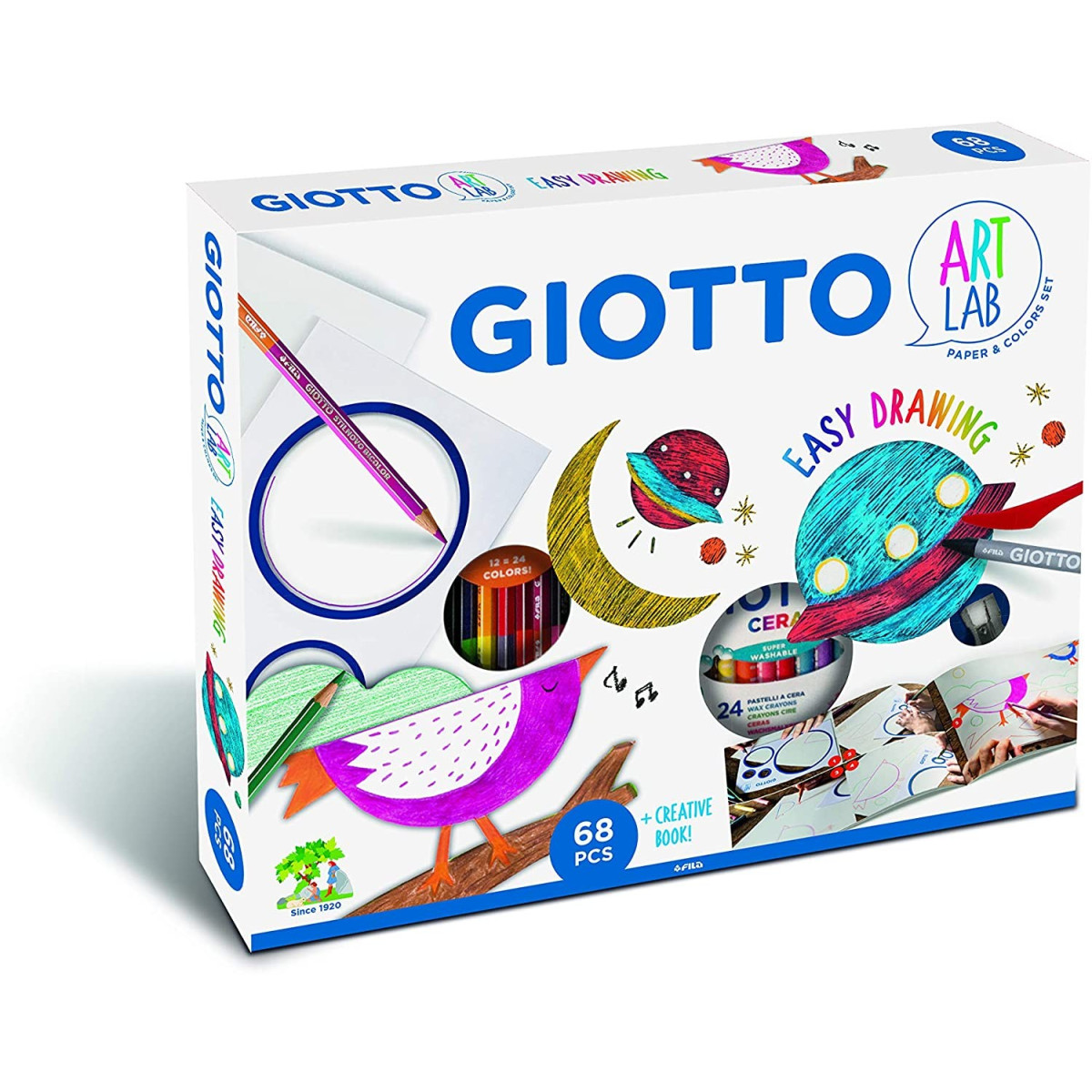 GIOTTO ART LAB 68 PCS EASY DRAWING-CREATIVI