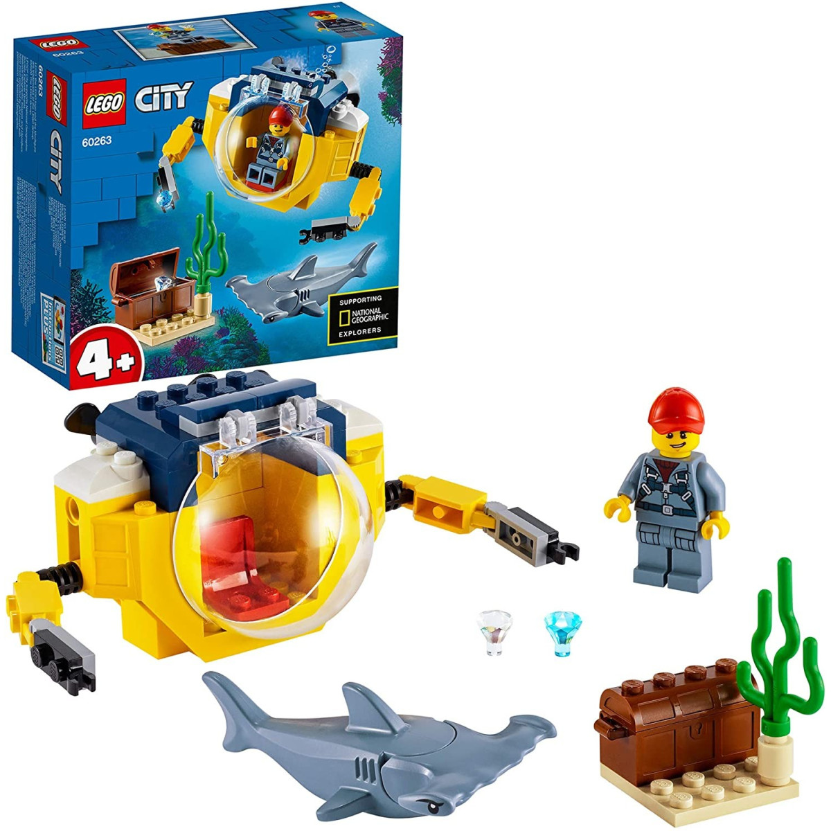 LEGO CITY MINISOTTOMARINO OCEANICO 60263-COSTRUZIONI LEGO