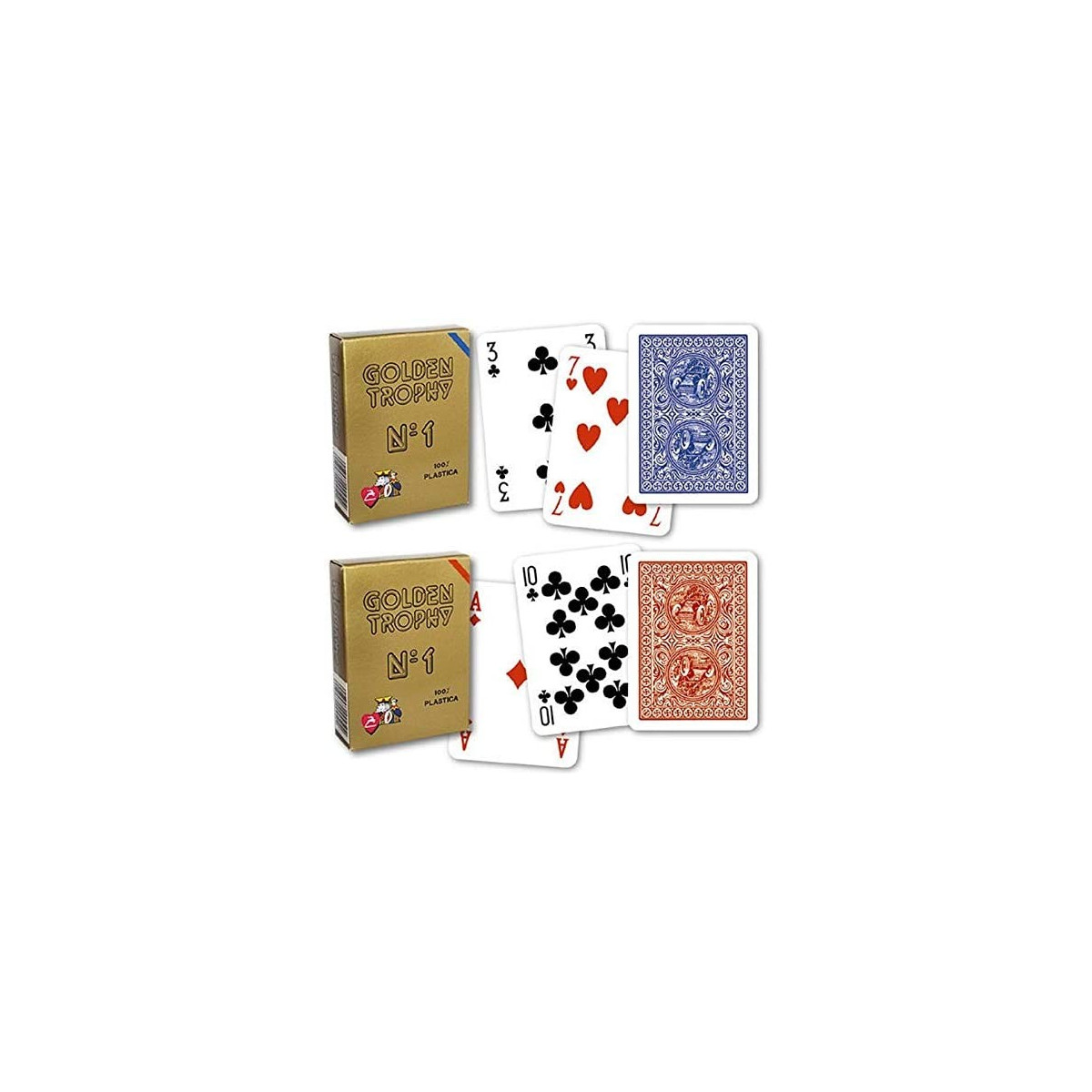 MODIANO POKER GOLDEN TROPHY RED - MODIANO - BOARD GAMES' - td-toys.it