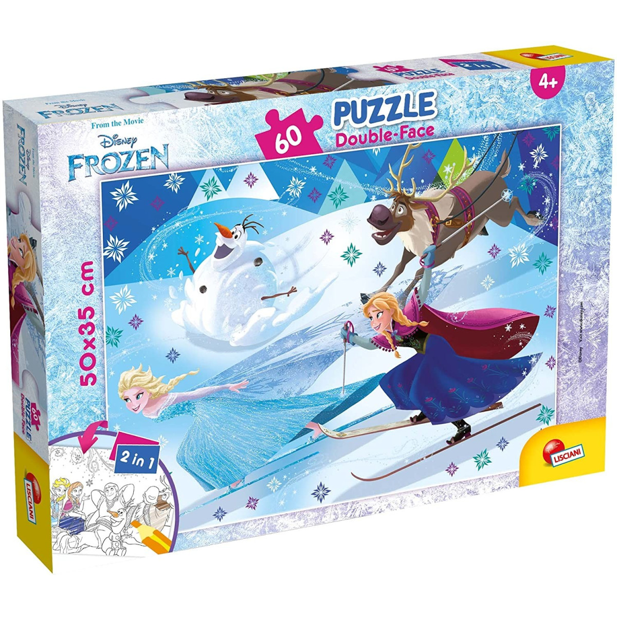 PUZZLE DF PLUS 60 FROZEN - LISCIANI GIOCHI - PUZZLE - td-toys.it