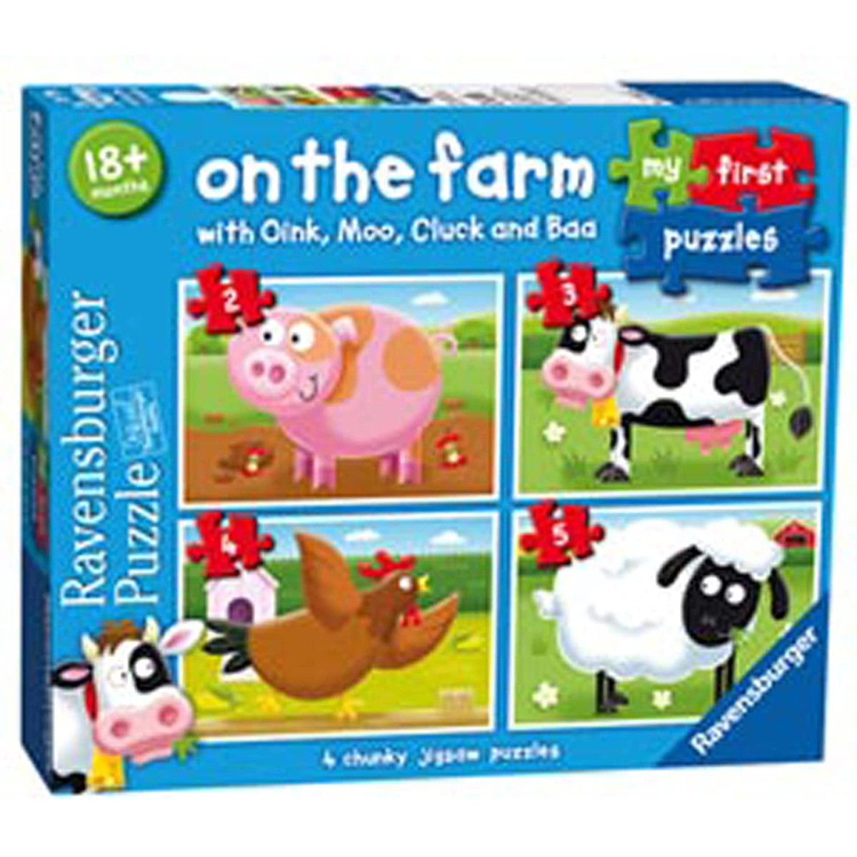 Farm my first puzzle 18m + progressive ravensburger - - PUZZLE - td-toys.it