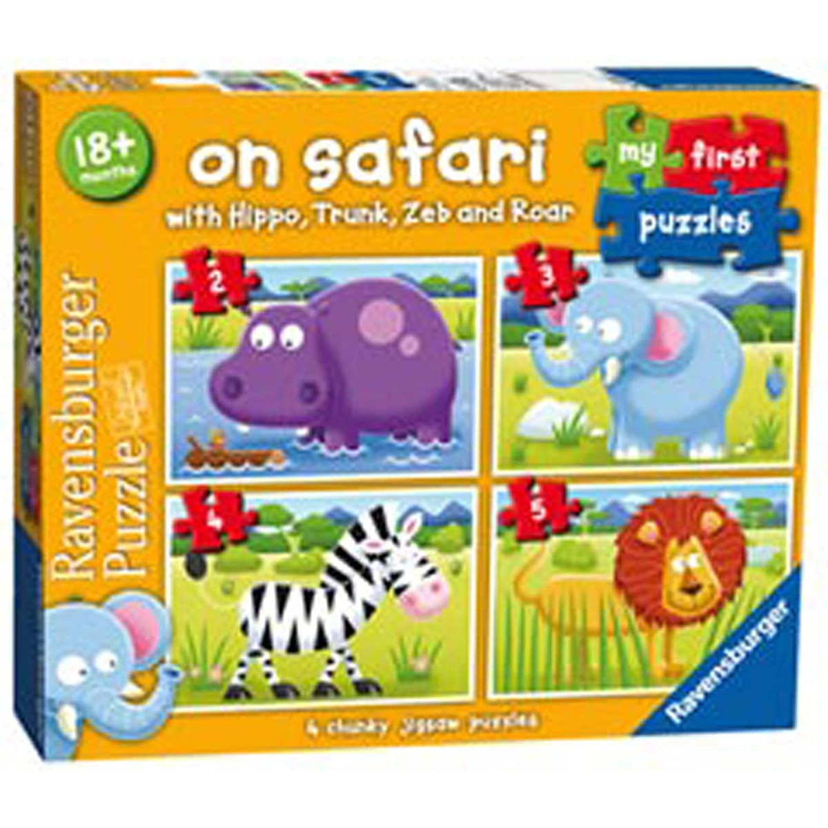 Safari my first puzzle 18m + progressive ravensburger - - PUZZLE - td-toys.it