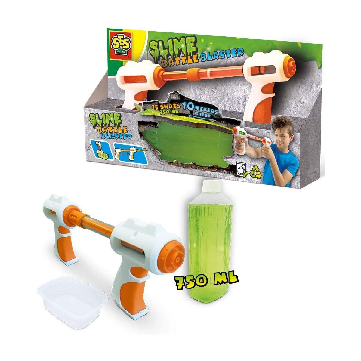 SLIME BATTLE BLASTER - FUCILE SPARA SLIME - - UNISEX - td-toys.it