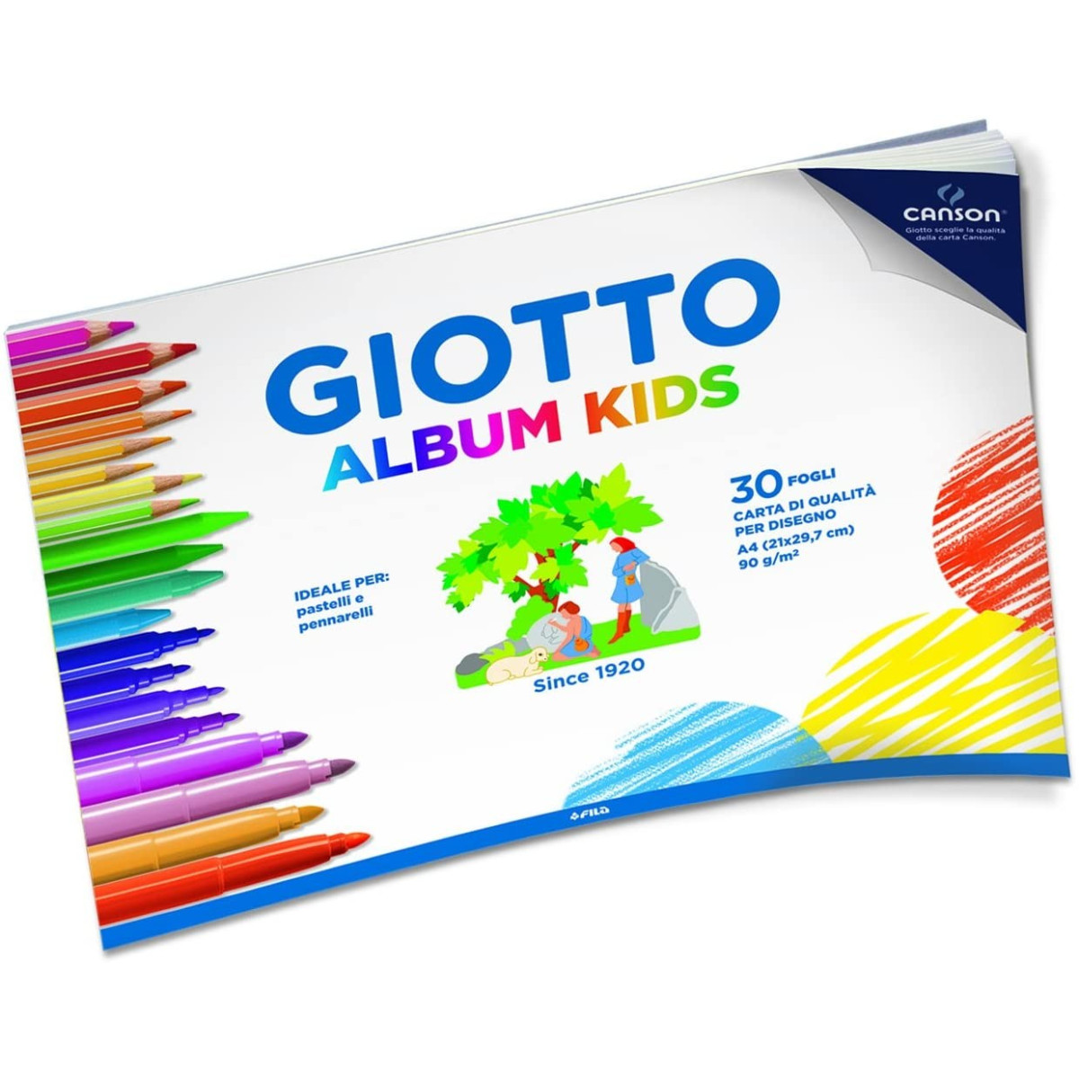 GIOTTO ALBUM DISEGNO KIDS A4 30F 90G-FILA