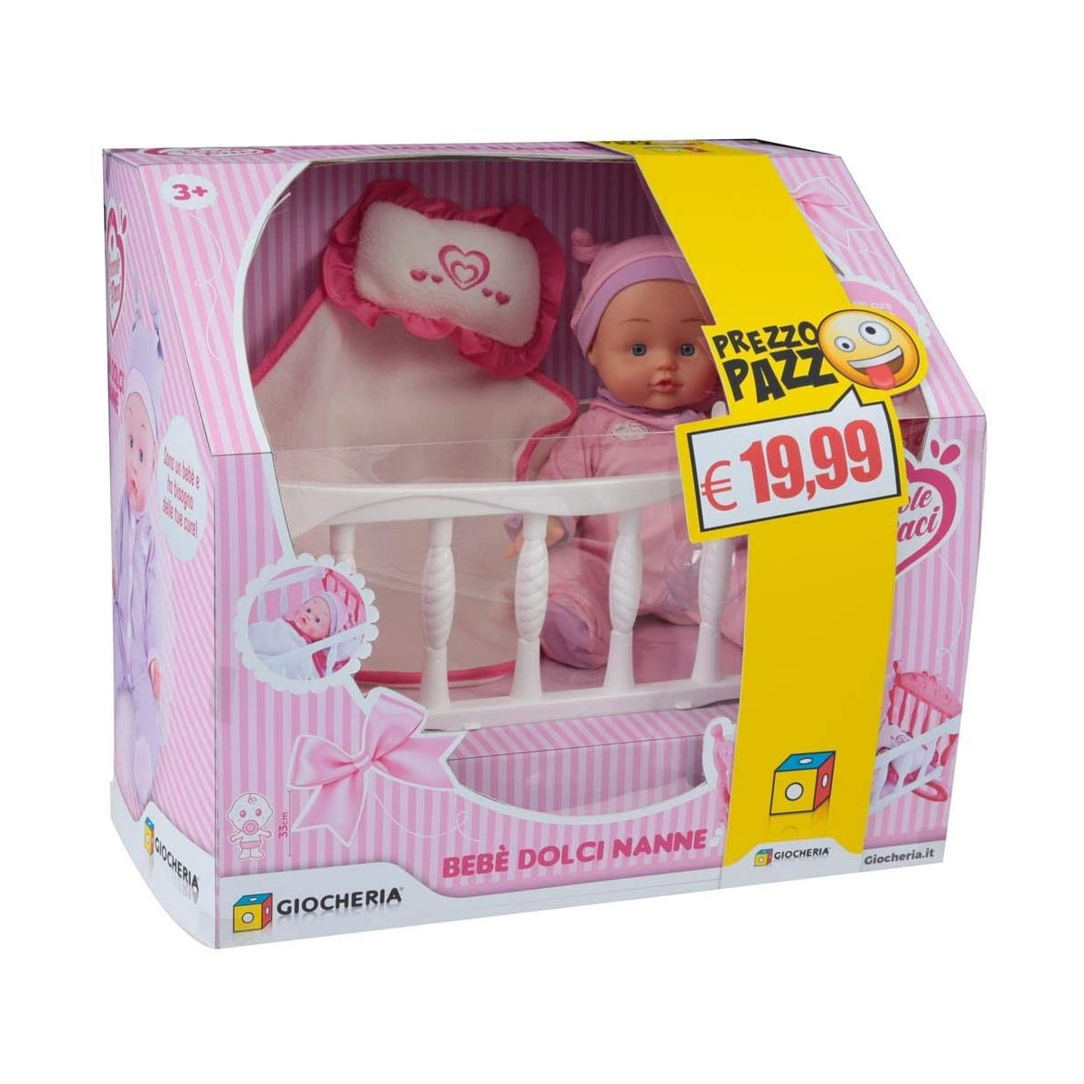 CRAZY PRICE - Baby with Cot - GIOCHERIA SPA - CHILD - td-toys.it