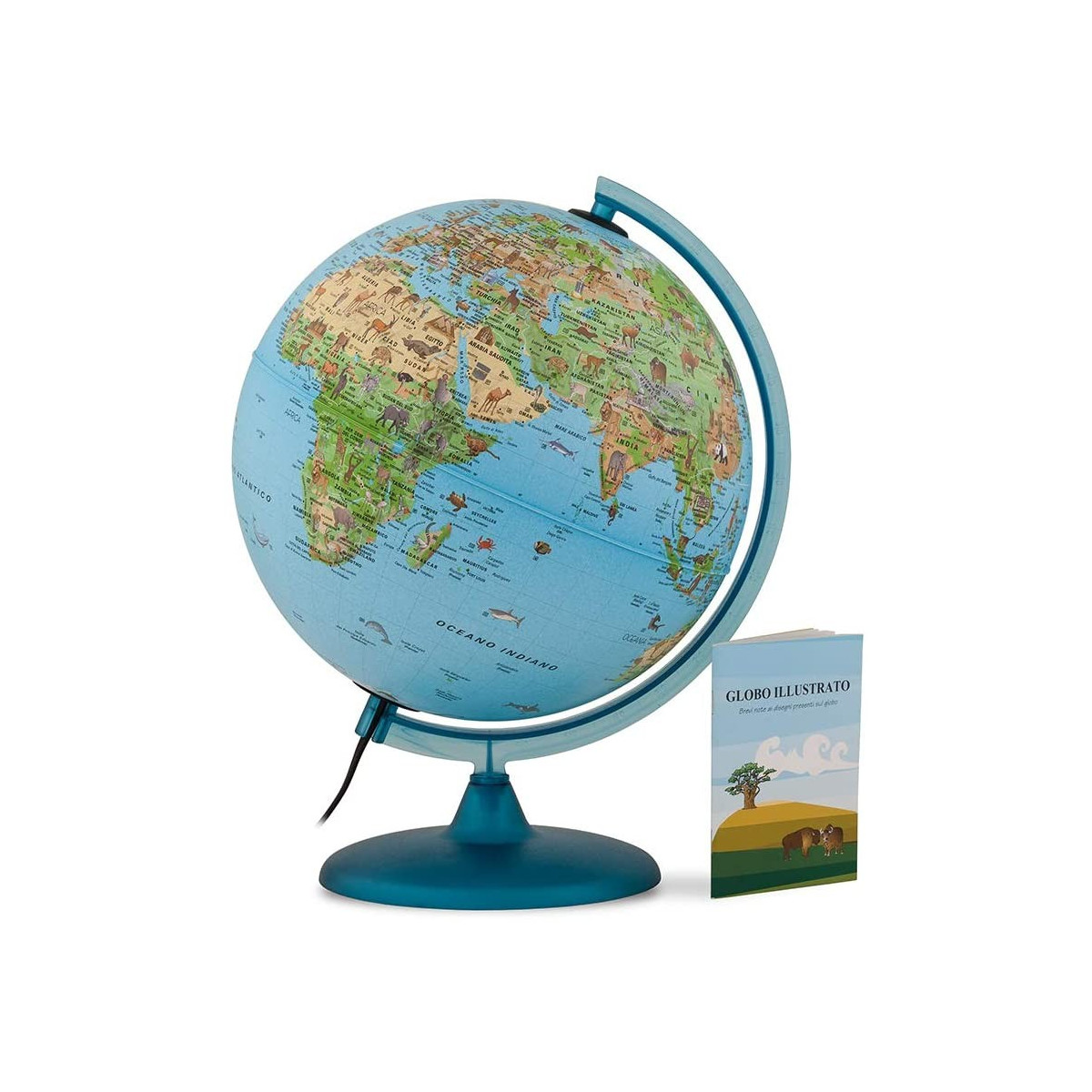 GLOBO 25 cm SAFARI IT 230V - TECNODIDATTICA SPA - GLOBE - td-toys.it