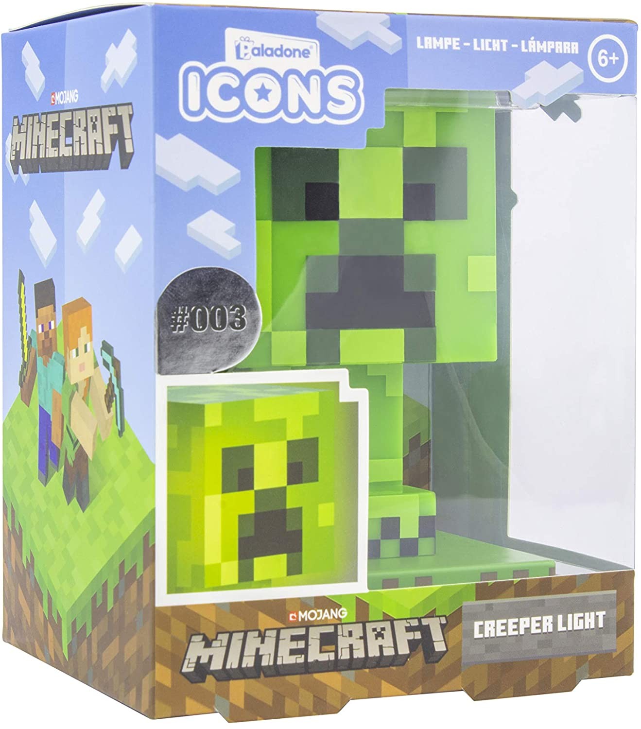 PALADONE LAMPADA LED MINECRAFT GADGET