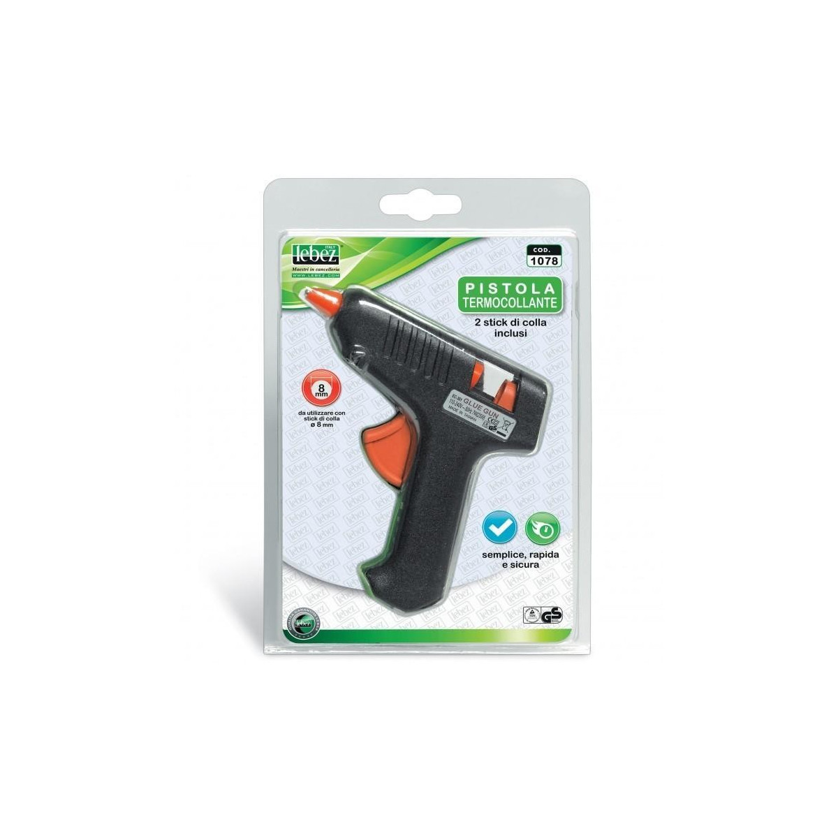 Lebez mini heat glue gun + 2 glues - - GLUE - td-toys.it