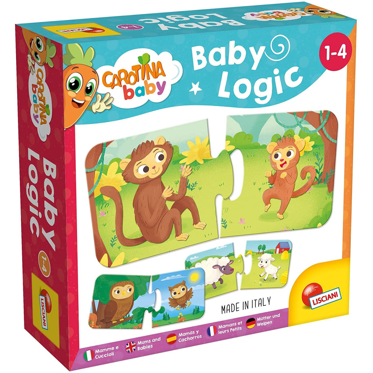 CAROTINA BABY LOGIC MAMME E CUCCIOLI-PUZZLE