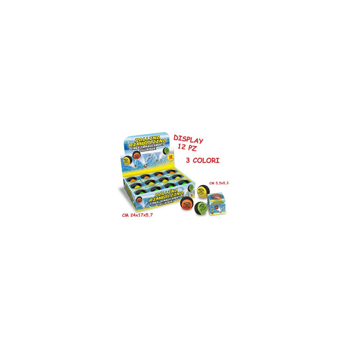 TEO'S - BALL BOUNCE ON WATER 56 MM - - SPORT AND FREE TIME - td-toys.it