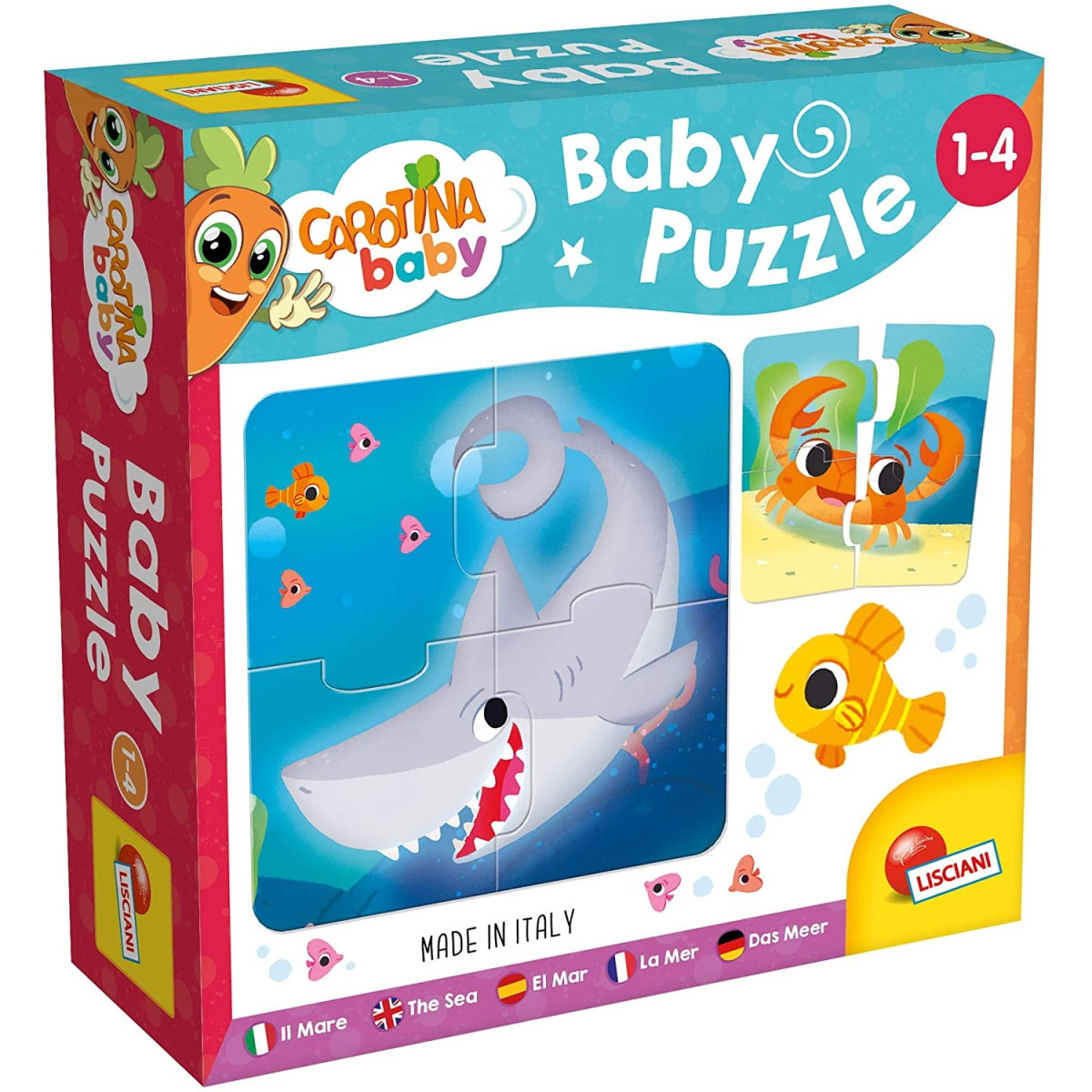 CAROTINA BABY PUZZLE IL MARE - LISCIANI GIOCHI - PRIMA INFANZIA - td-toys.it