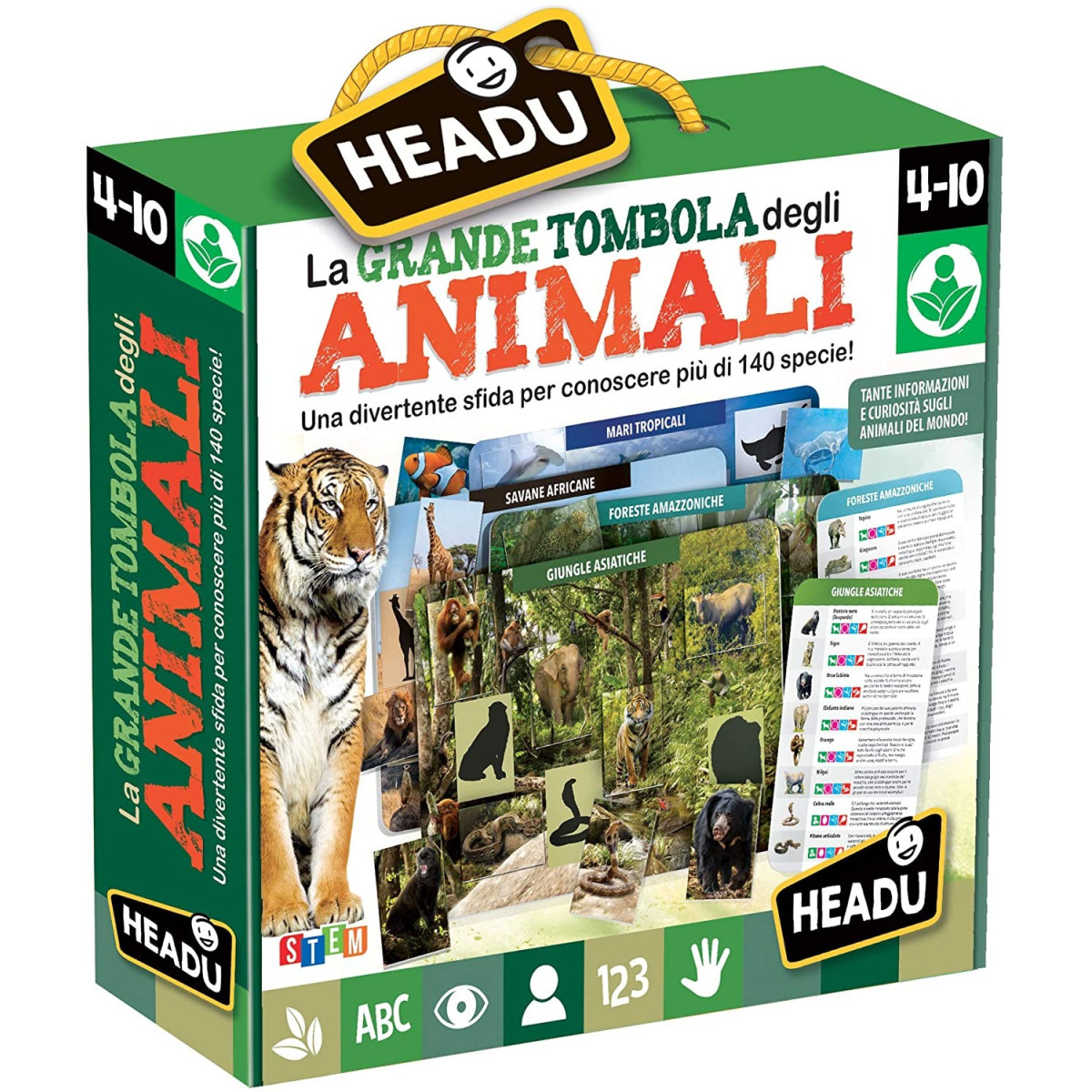 The Great Bingo of the Animals - HEADU - EDUCATIONAL - td-toys.it