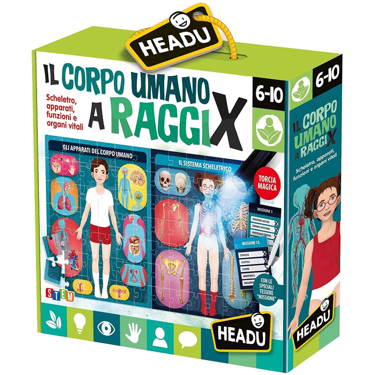 Il Corpo Umano a Raggi X - HEADU - EDUCATIVI - td-toys.it