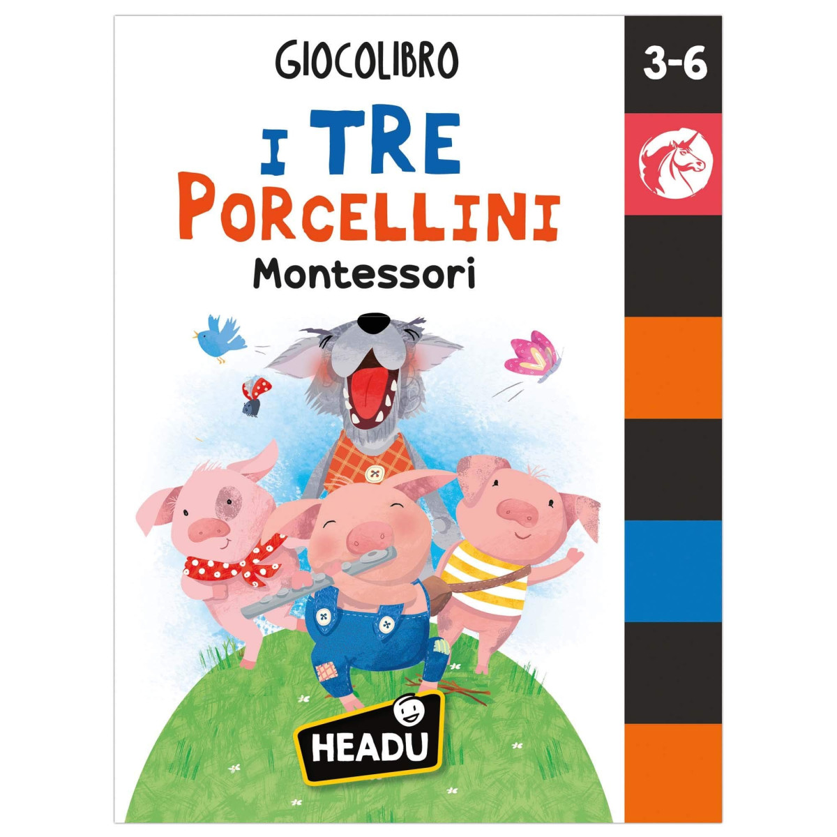 Giocolibro I Tre Porcellini Montessori - HEADU - EDUCATIVI - td-toys.it