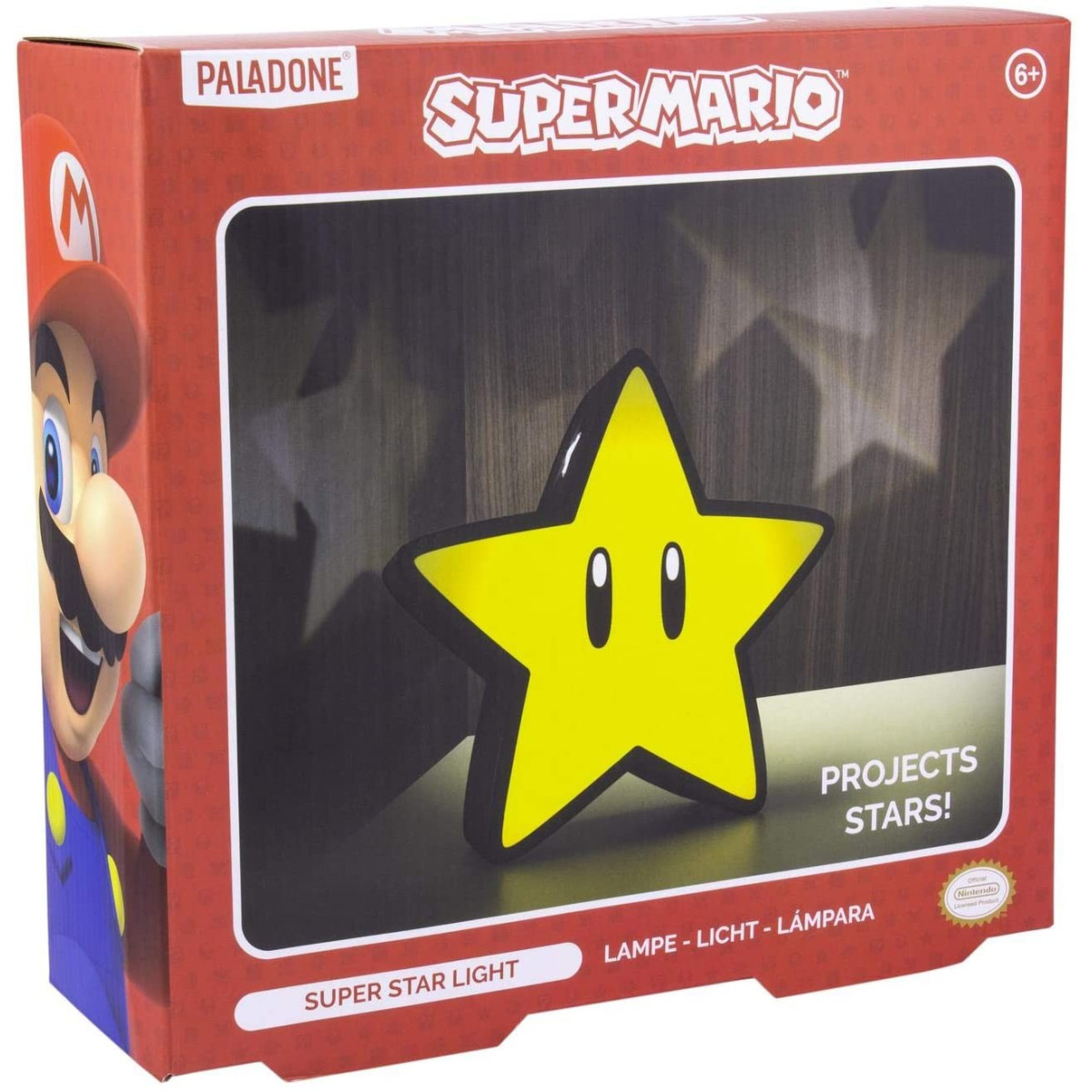 SUPER MARIO SUPER STAR LAMP (Gadget) - PALADONE - GADGETS - td-toys.it