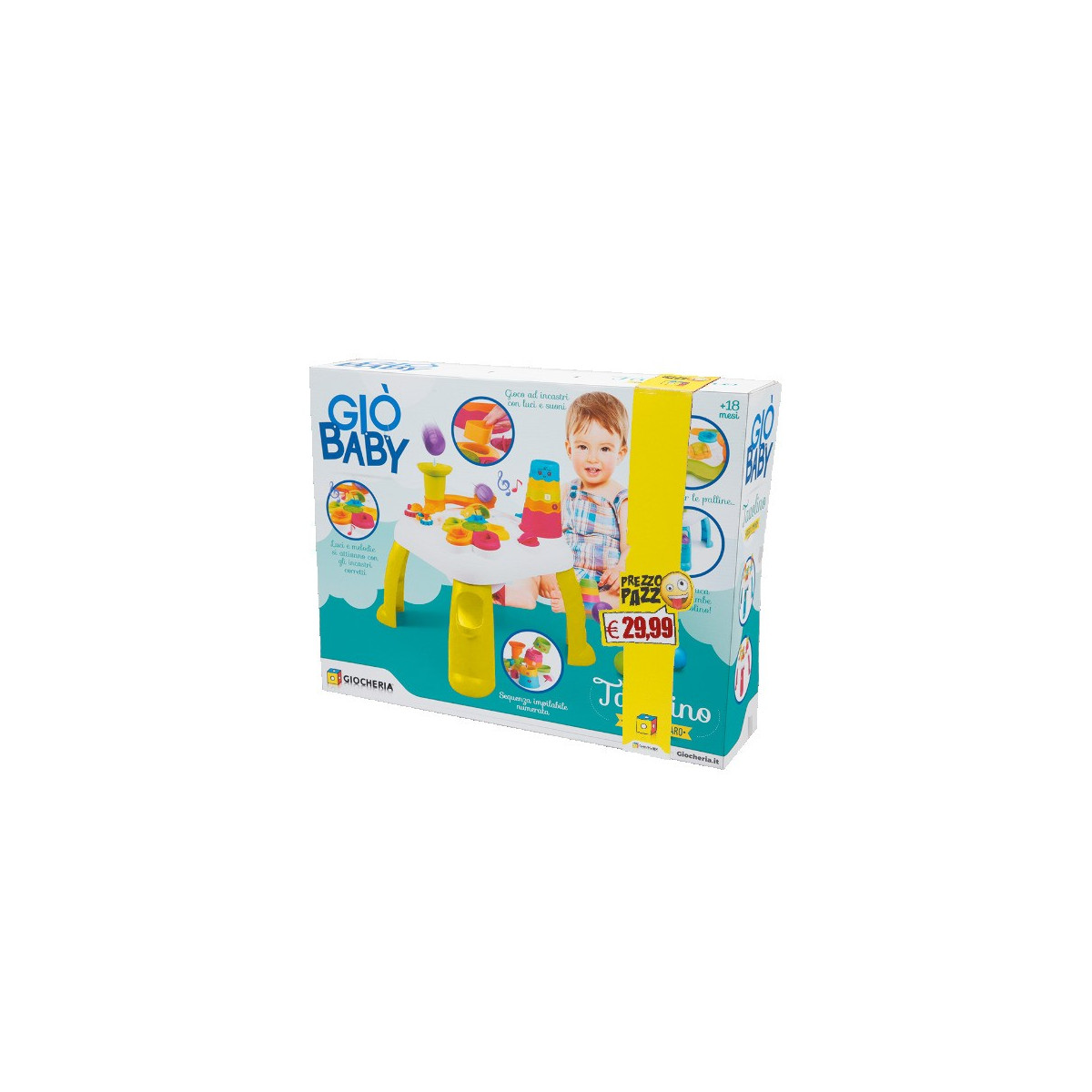 PREZZO PAZZO - Tavolo Cresco e Imparo - GIOCHERIA SPA - PRIMA INFANZIA - td-toys.it