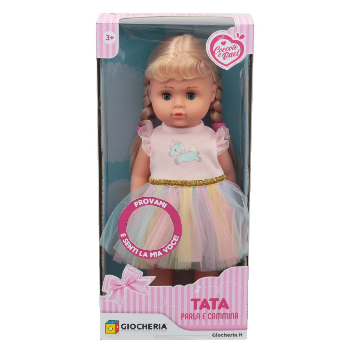 CUDDLES and KISSES - TATA Talk and Walk cm.43 - GIOCHERIA SPA - CHILD - td-toys.it