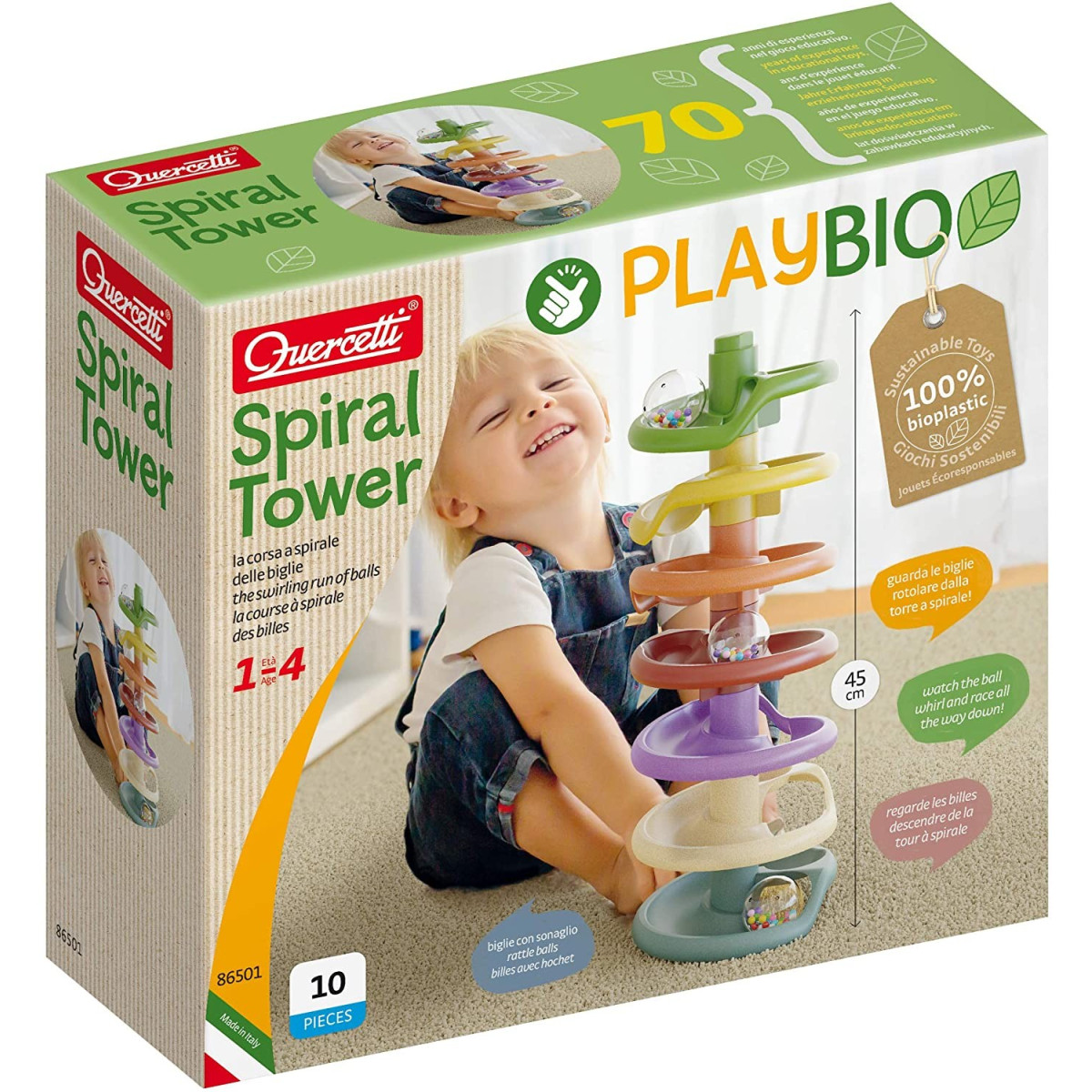 PLAY BIO-SPIRAL TOWER - QUERCETTI - UNISEX - td-toys.it