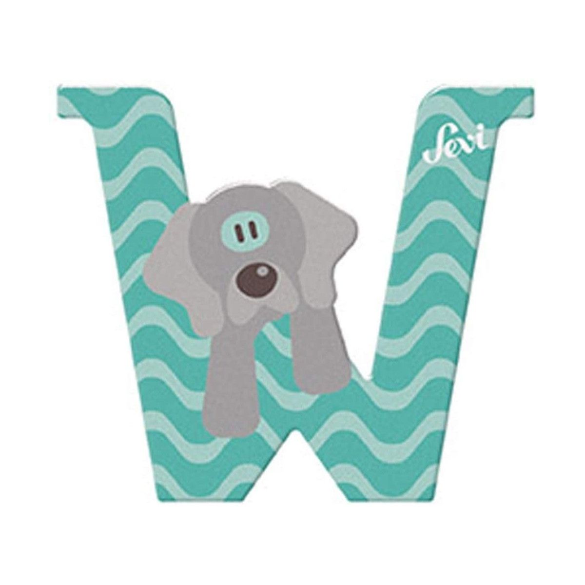 Letter W Weimaraner - TRUDI - WOOD - td-toys.it