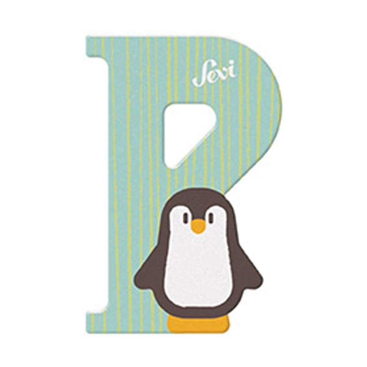 Lettera P Pinguino - TRUDI - LEGNO - td-toys.it