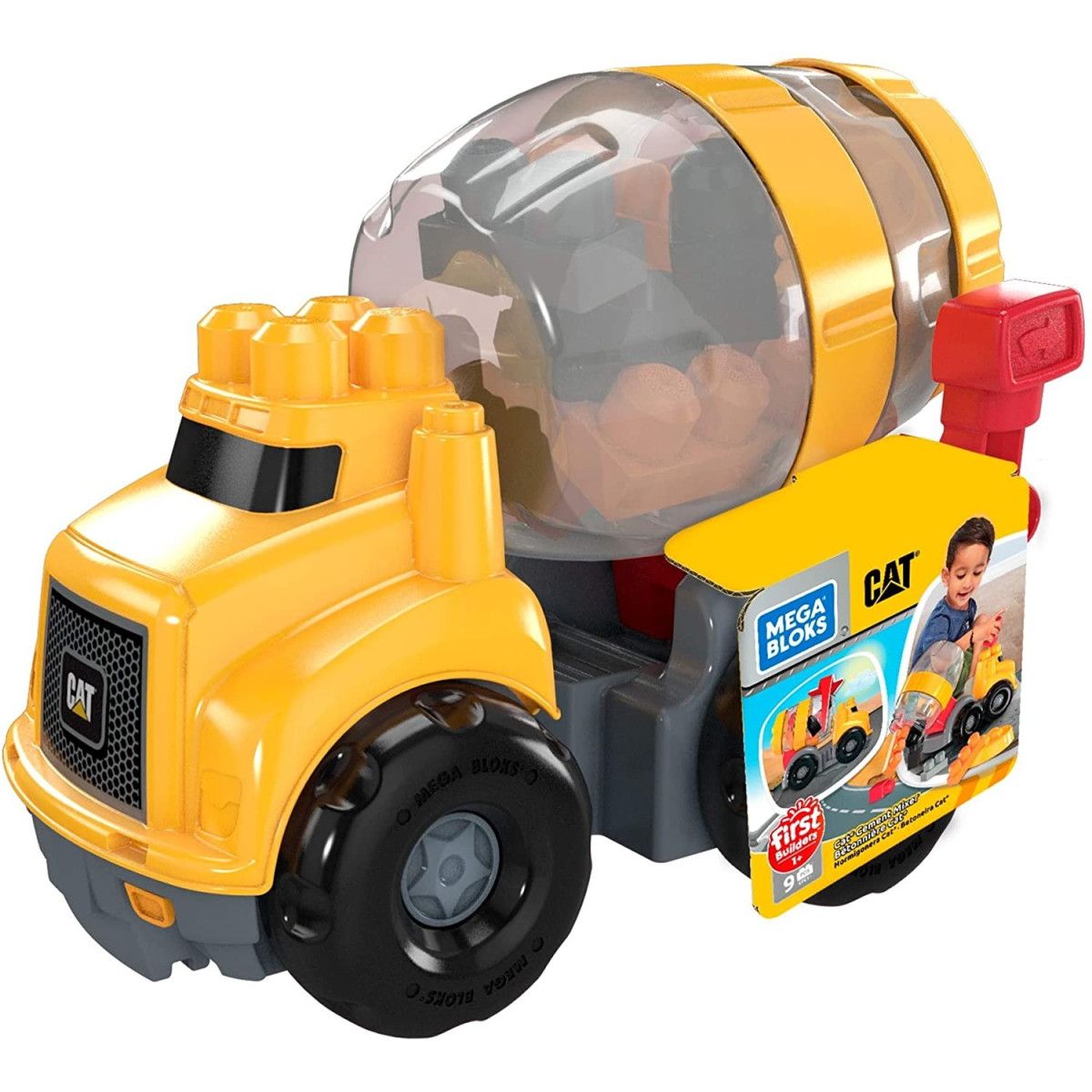 MEGA CAT CAMIONCINO BETONIERA - MATTEL - BAMBINO - td-toys.it