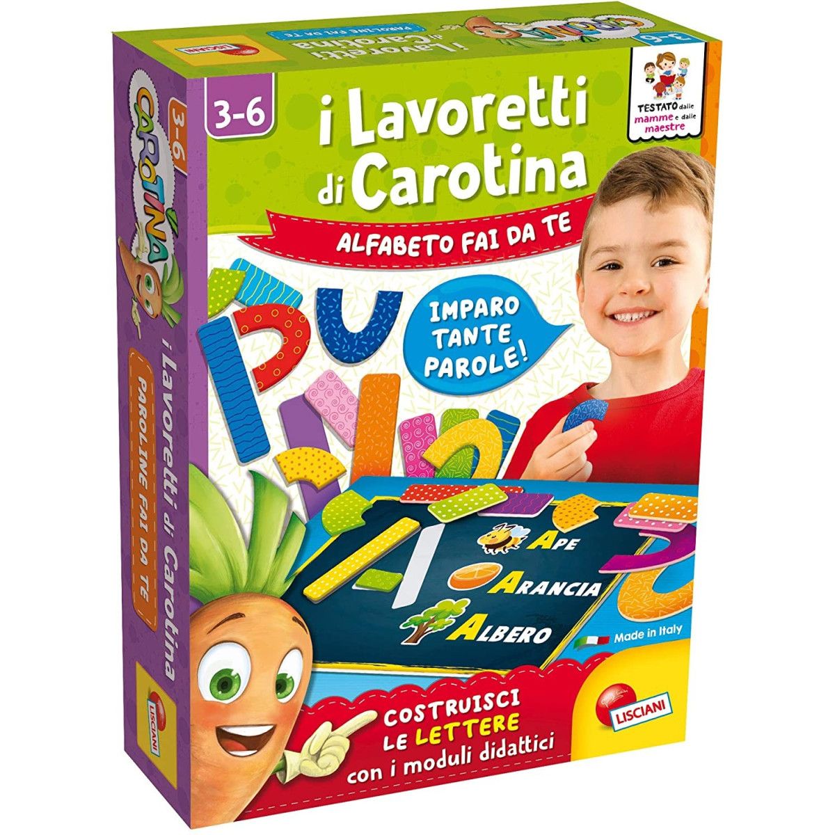 CARROT WORKS DIY ALPHABET - LISCIANI GIOCHI - EDUCATIONAL - td-toys.it