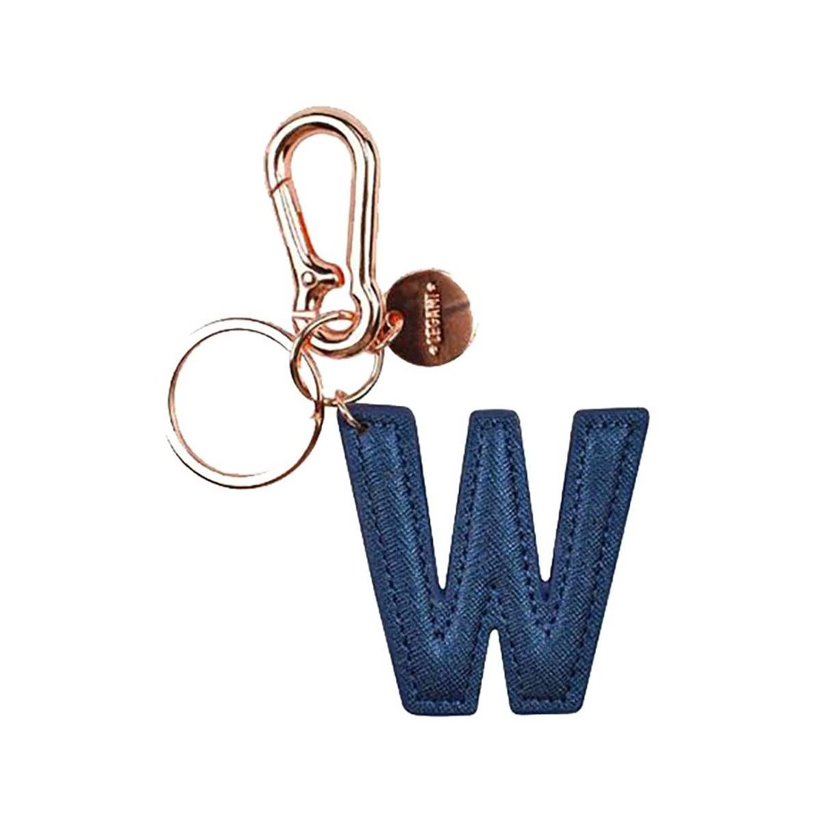 MY INITIAL - KEY RING - W - BLUE - LEGAMI MILANO - LEGAMI MILANO - td-toys.it