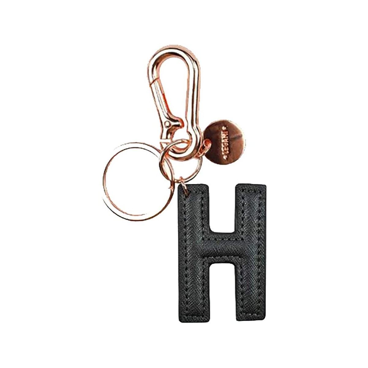 MY INITIAL - KEY RING - H - BLACK - LEGAMI MILANO - LEGAMI MILANO - td-toys.it