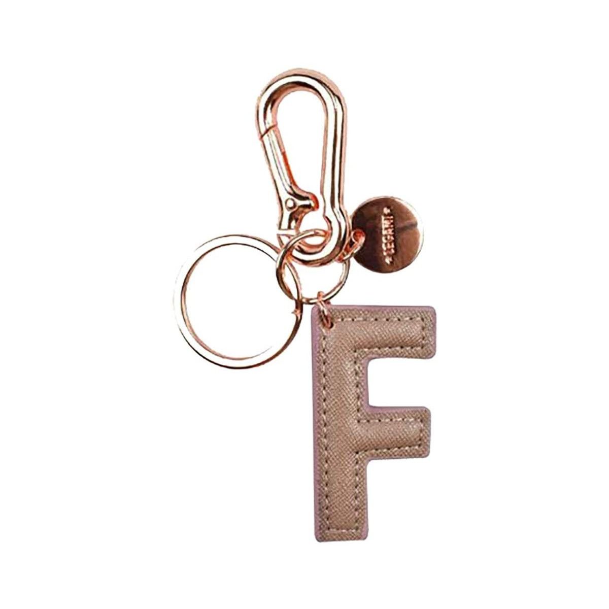 MY INITIAL - KEY RING - F - PINK - LEGAMI MILANO - LEGAMI MILANO - td-toys.it