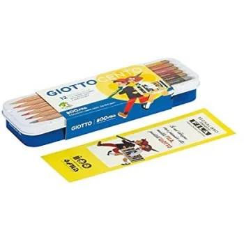 GIOTTO CENTO METAL CASE OF 12 PENCILS-REGISTRY- TD Toys