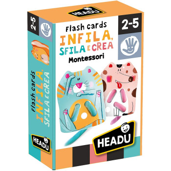 Flashcards Slip, Unfasten and Create Montessori-GIOCATTOLI EDUCATIVI