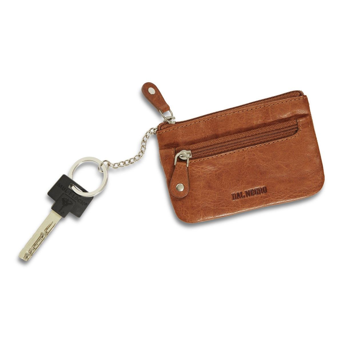 KEY RING WITH CLIP IN LEATHER TEODOMIRO DAL NEGRO - TEODOMIRO DAL NEGRO - WALLET - td-toys.it