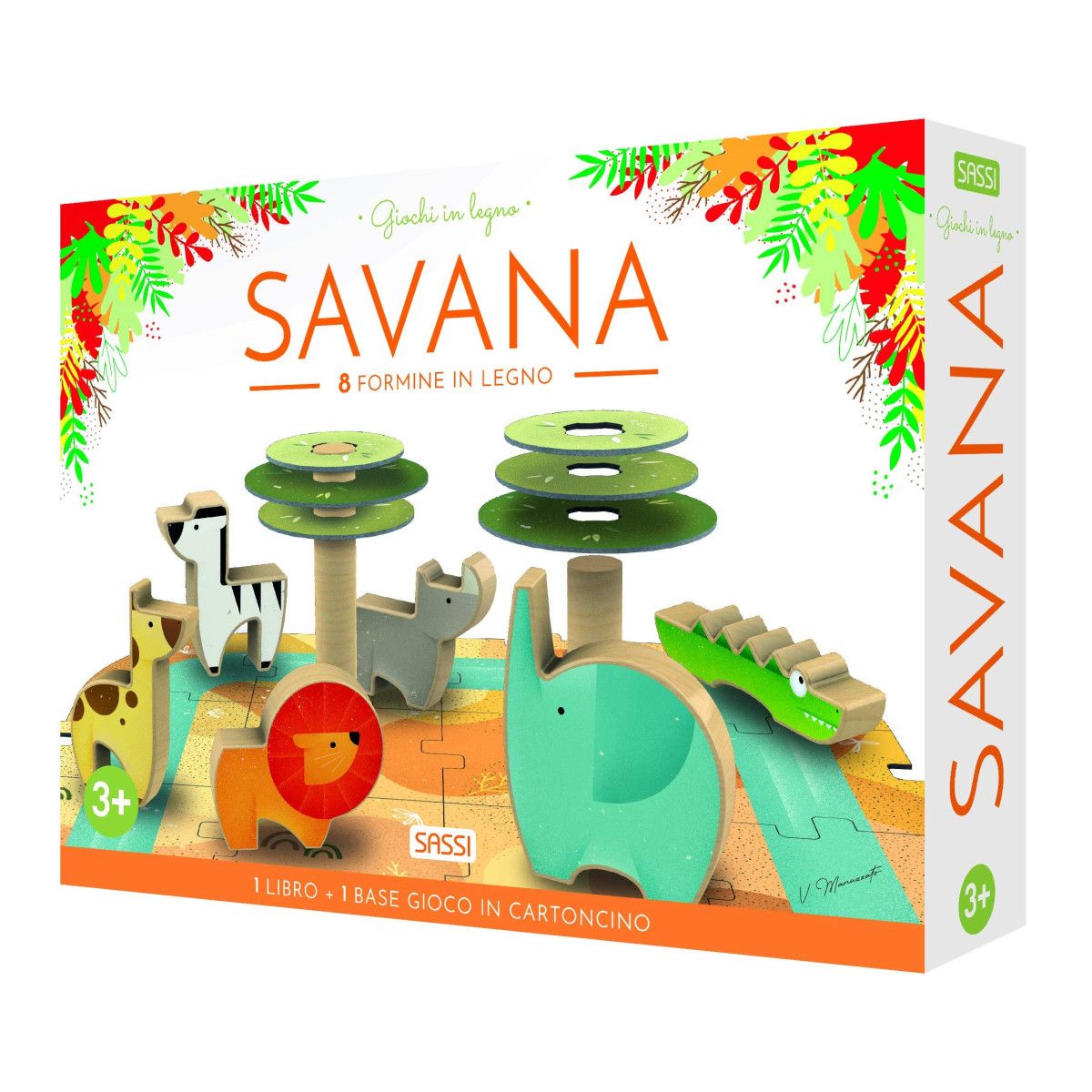 WOODEN TOYS - LA SAVANA - SASSI EDITORE - SASSI EDITORE - td-toys.it