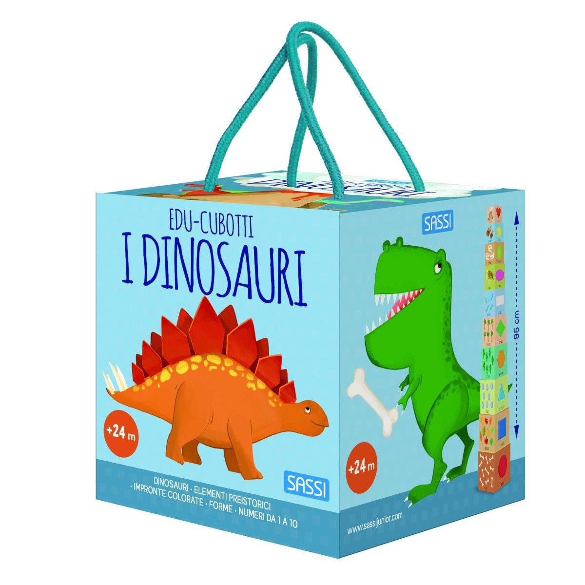 EDU BLOCKS - THE DINOSAURS-SASSI PUBLISHER