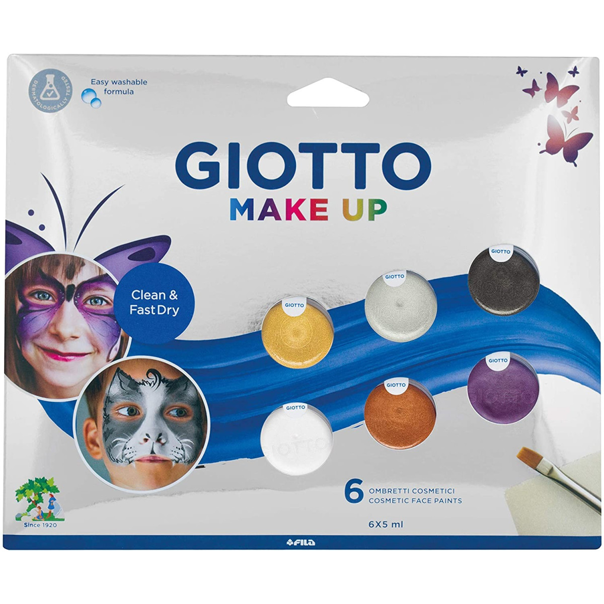 SET6X5ML FACEPAINT GIO MAKEUP METAL-TRICKS