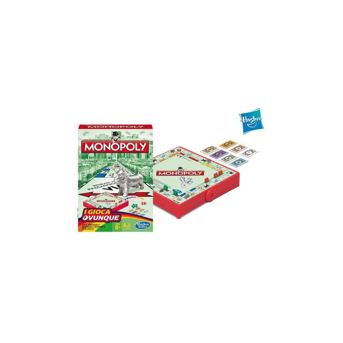 MONOPOLY GRAB AND GO - HASBRO - BOARD GAMES' - td-toys.it