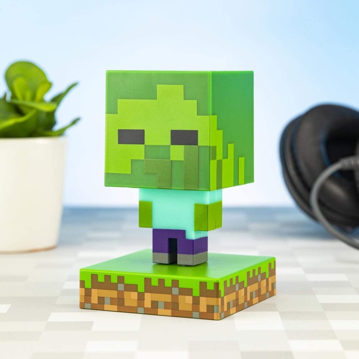 MINECRAFT ICONS ZOMBIE LAMPADA 3D (Gadget) - PALADONE - GADGET - td-toys.it