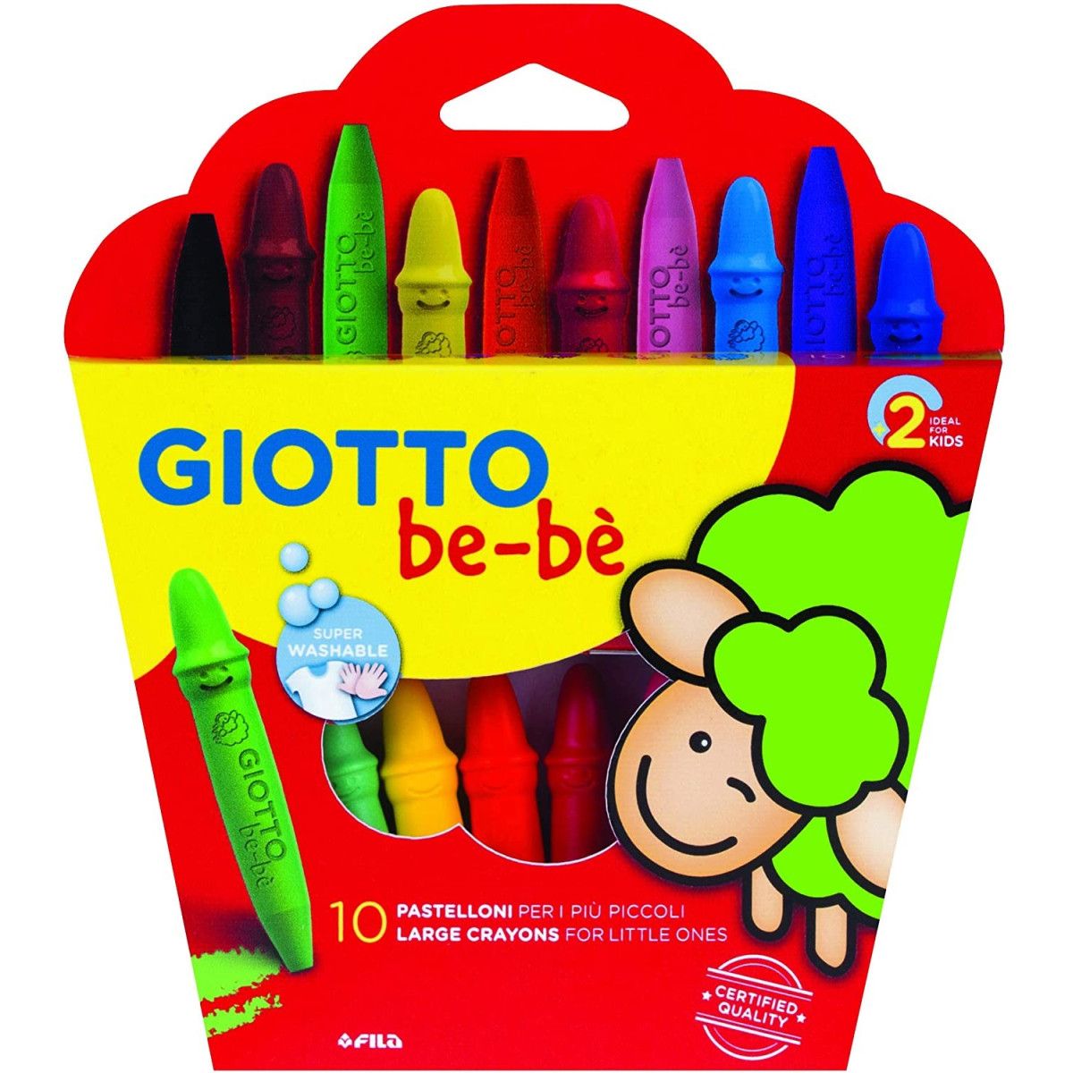 CASE 10 GIOTTO BEBE WAX - - PENS-MARKERS-PENCILS - td-toys.it