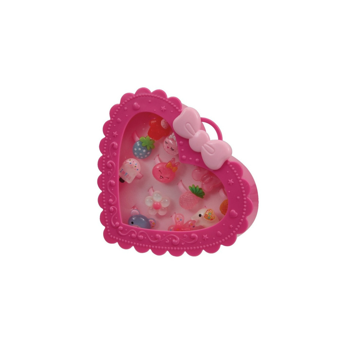 PRINCY BELLA - Heart Jewelery Box with Princess Rings - GIOCHERIA SPA - CHILD - td-toys.it