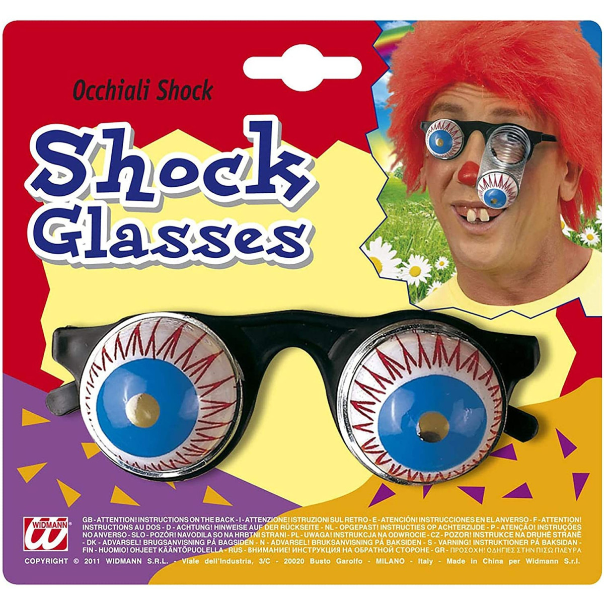 SHOCK GLASSES - WIDMANN - CLOTHING - td-toys.it