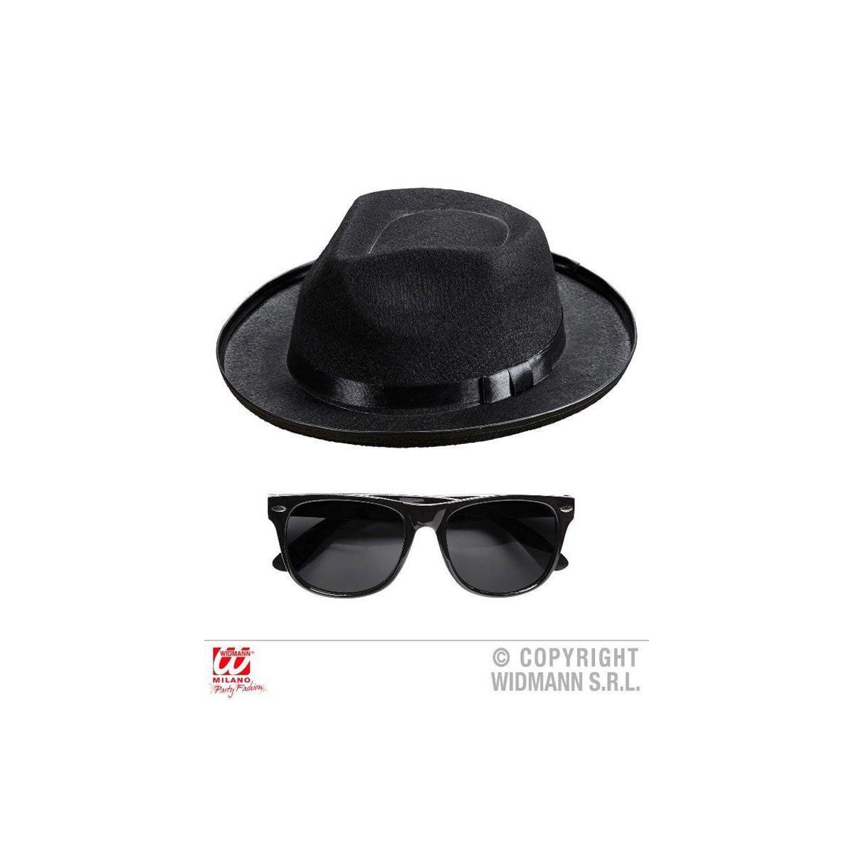 BLUES MAN (hat, glasses) - WIDMANN - ACCESSORIES - td-toys.it