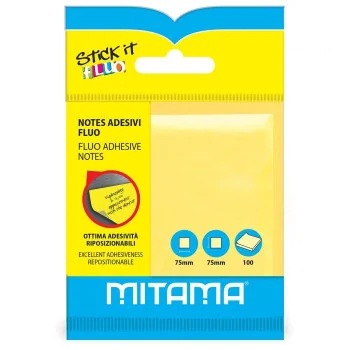 Mitama Stick It adhesive notepad, 100 sheets Yellow-REGISTRY- TD Toys