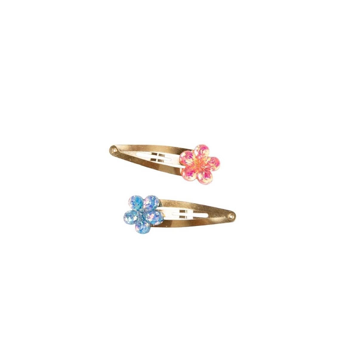 Shimmer Flower Hairclips, 2pc - Great Pretenders - BIJOUX - td-toys.it