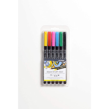  Lyra Aqua Brush Duo Brush Painters, Felt Tip Pens Black : Toys  & Games