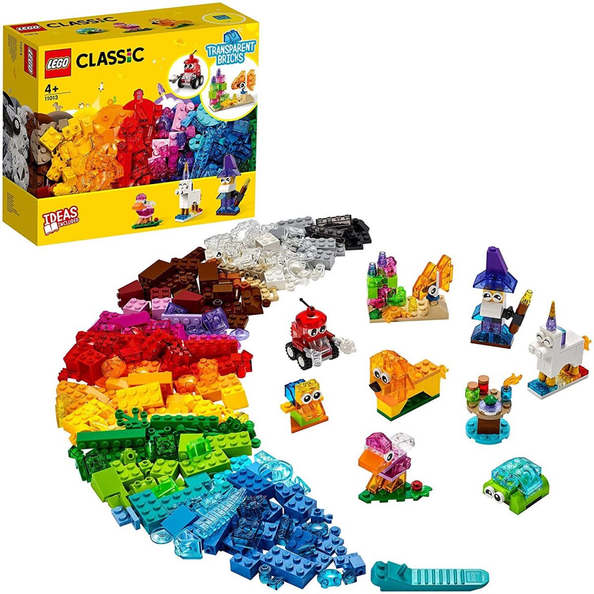 LEGO CLASSIC TRANSPARENT CREATIVE BRICKS 11013 - LEGO - LEGO - td-toys.it