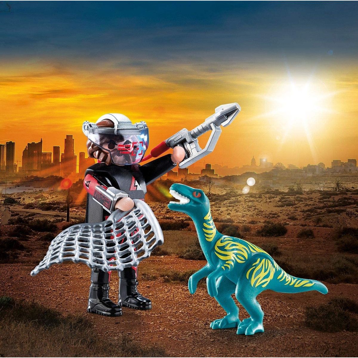 VELOCIRAPTOR E CACCIATORE - PLAYMOBIL - PLAYMOBIL - td-toys.it