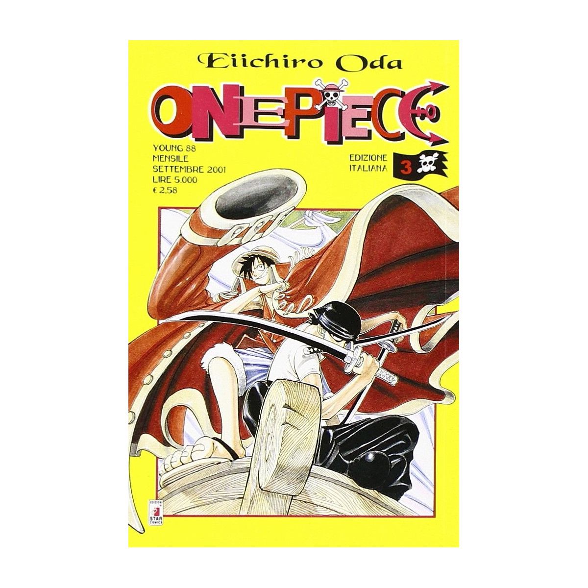 ONE PIECE 3 - YOUNG 88 - EDIZIONI STAR COMICS - MANGA COMICS - td-toys.it